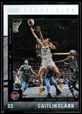 2025 Panini Caitlin Clark Chronicled SILVER HOLO PARALLEL SP Indiana Fever #34