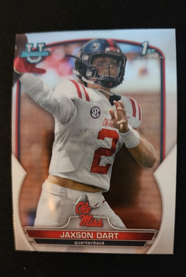 2022 BOWMAN U 1ST ROOKIE #94 JAXSON DART OLE MISS NFL NEW YORK GIANTS RC FOOTBAL