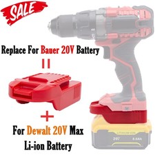 NEW Battery Adapter for Bauer 20V Cordless Tools Uses for Dewalt 20V MAX Battey