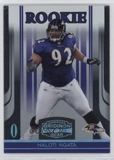 2006 Donruss Gridiron Gear Rookie Platinum O's 7/25 Haloti Ngata #153 ms9