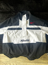 Nike Air Mens Hooded Half-Zip Colorblock Wind...