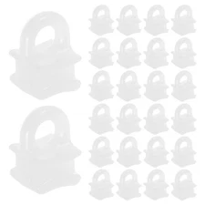  200pcs Curtain Track Hooks White: White Curtain Track Rail Gliders Hooks