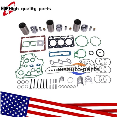 #ad For Yanmar 3TNV88 Rebuild Kit Cylinder Liner Head Gasket Kit Piston Valve $322.05