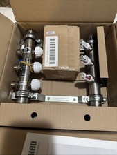 Rehau Hydronic 381103-001 1” Pro-Balance Stainless Steel Manifold 3 Circuits