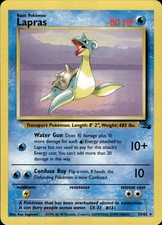 VintagePokemon TCG Card WOTC Vintage Wizards Lapras (25) Fossil 25/62
