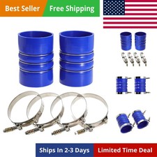 4 X 6 Silicone Charge Air Cooler Hump Hose With T-bolt Clamps Set 4 Inch I... 4 X 6 Silicone Charge Air Cooler Hump Hose With T-bolt Clamps Set 4 Inch I...