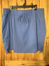 LIVI Lane Bryant Plus Size 22/24 Blue Skort Drawstring Elastic Waist Active new