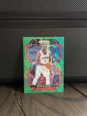 2021 PRIZM SERGE IBAKA GREEN SCOPE /8 CLIPPERS