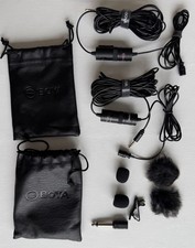 Lot of 2: BOYA BY-M1 Lavalier Microphones. Pre-owned
