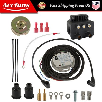 Single Fire Programmable Ignition Coil Kit For Evo Big Twin XL 1970-2003 53-660