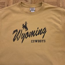 Vintage Wyoming Cowboys Champion Reverse Weave Crewneck Sweatshirt 2XL NICE 