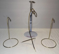 Lot Of 3 Ornament Stands With 1 Applause Doll Stand