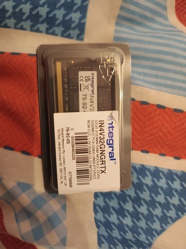 Integral 32GB DDR4 RAM 3200MHz SODIMM Laptop Notebook PC & MacBook Memory Module - Picture 1 of 4