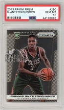 Giannis Antetokounmpo 2013-14 Panini Prizm Rookie Card #290 PSA 10. rookie card picture