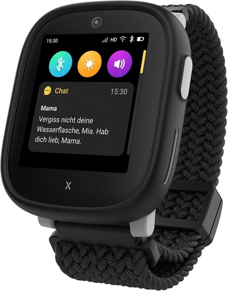 XPLORA X6 Play 2. Gen Schwarz – Kinder-Smartwatch mit Nano-SIM, GPS & Textilband - Bild 4 von 4
