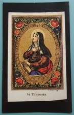 ☆ santino SANTA TERESA D'AVILA n° 396 figurina Campioni della Fede RARO 