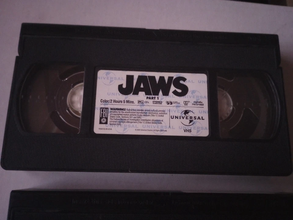 Jaws 25th Anniversary Collectors Edition 2 VHS Video Set Universal Quint Brody - Image 3 of 4