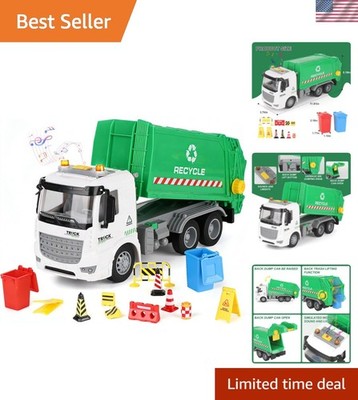 Battery-Powered 11'' Trash Truck Toy with Educational Eco-Friendly Play Features