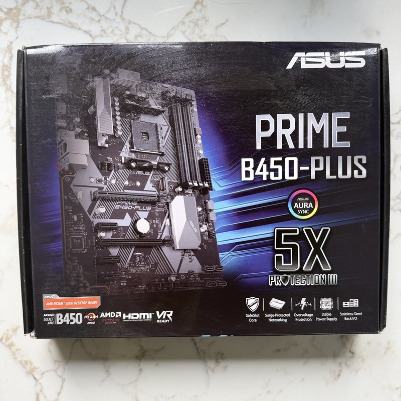 ASUS Prime B450-Plus Socket AM4, AMD Motherboard + IO Shield