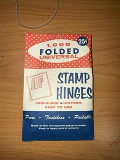 Stamp Hinges Folded Peelable 1000 pc pkg Original Opened 16g Honor Built