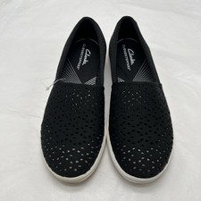 Clarks Breeze Emily Loafer Women's Size 6 Black Slip-On Comfort Dress Shoe New