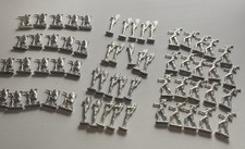 Vintage Lot Of 60 Native American Pewter Toy Figures- 3 Figures Of 20 Each