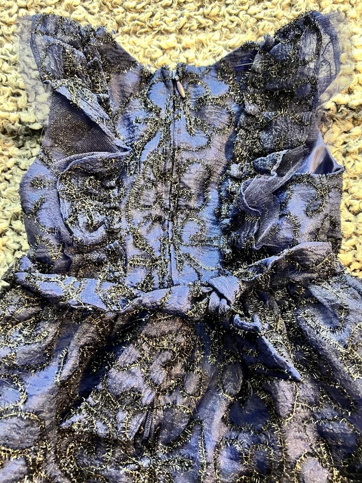 Vestido para niña Kensie azul y negro talla 5 Foto 4 de 4