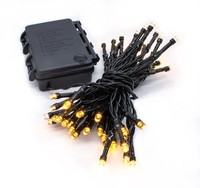 AußEn Lichterkette Warm Weiß - 3,5 M / 48 Led - Weihnachten Deko Timer Batterie