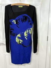 Versace Jeans  turquoise blue bodycon jersey dress sz. 8/10 Does Have Mark