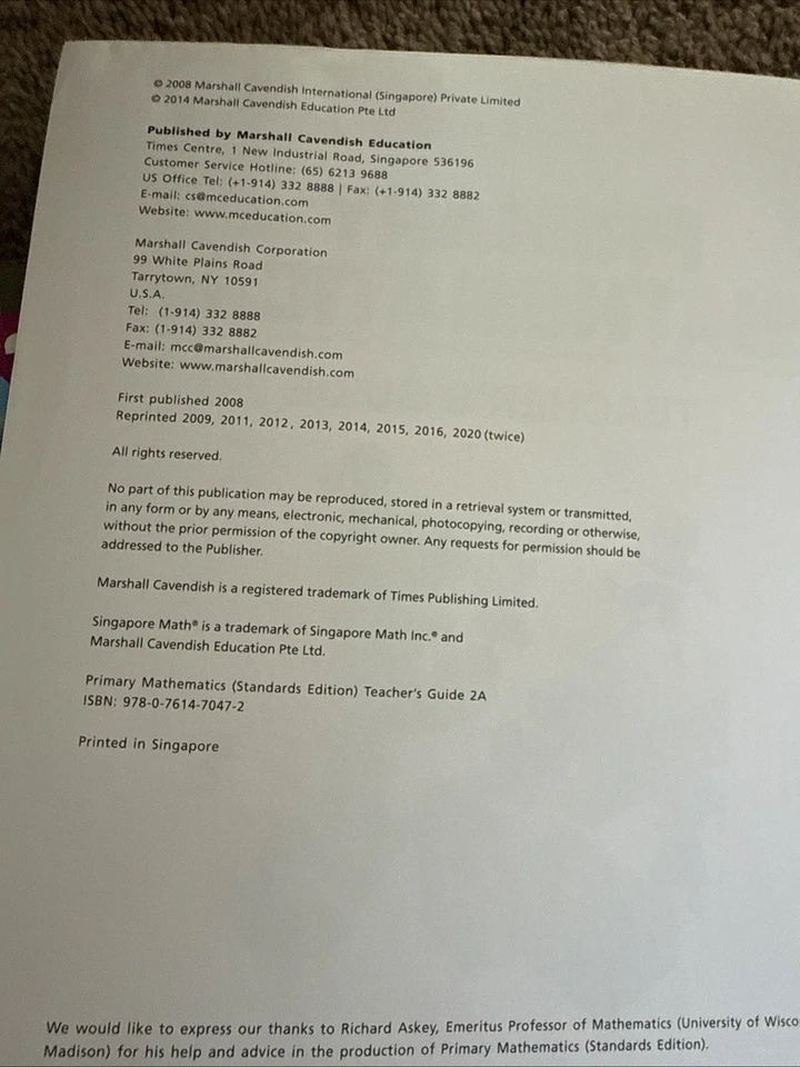 SINGAPORE MATH: PRIMARY MATHEMATICS 2A, 2B, TEACHER'S GUIDE, STANDARDS EDITION - Image 3 of 3