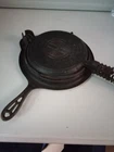 Griswold Cast Iron Waffle Maker Vintage American #8 Patent Dec 1908 Very Good