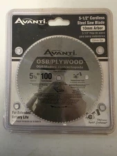 Avanti OSB/Plywood Saw Blade 5-1/2" 100 Teeth Fits Ryobi Craftsman NEW