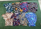 LOT OF 8 Little Sleepies Bamboo Pajama Sets Kids 12/14 Ghost Sharks Rockets