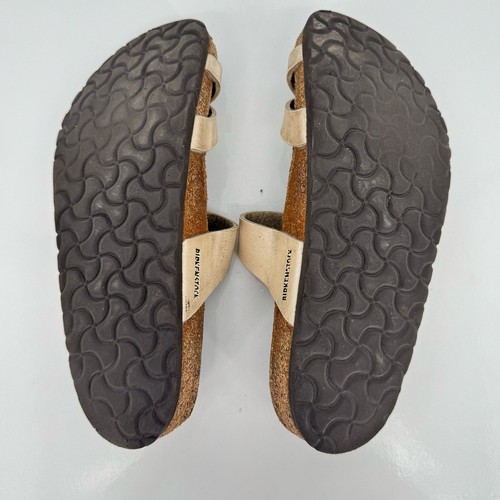 Birkenstock Mayari Casual Hippie Beige Toe Leather Straps Sandals Sz 40/9-9.5 - Picture 10 of 10