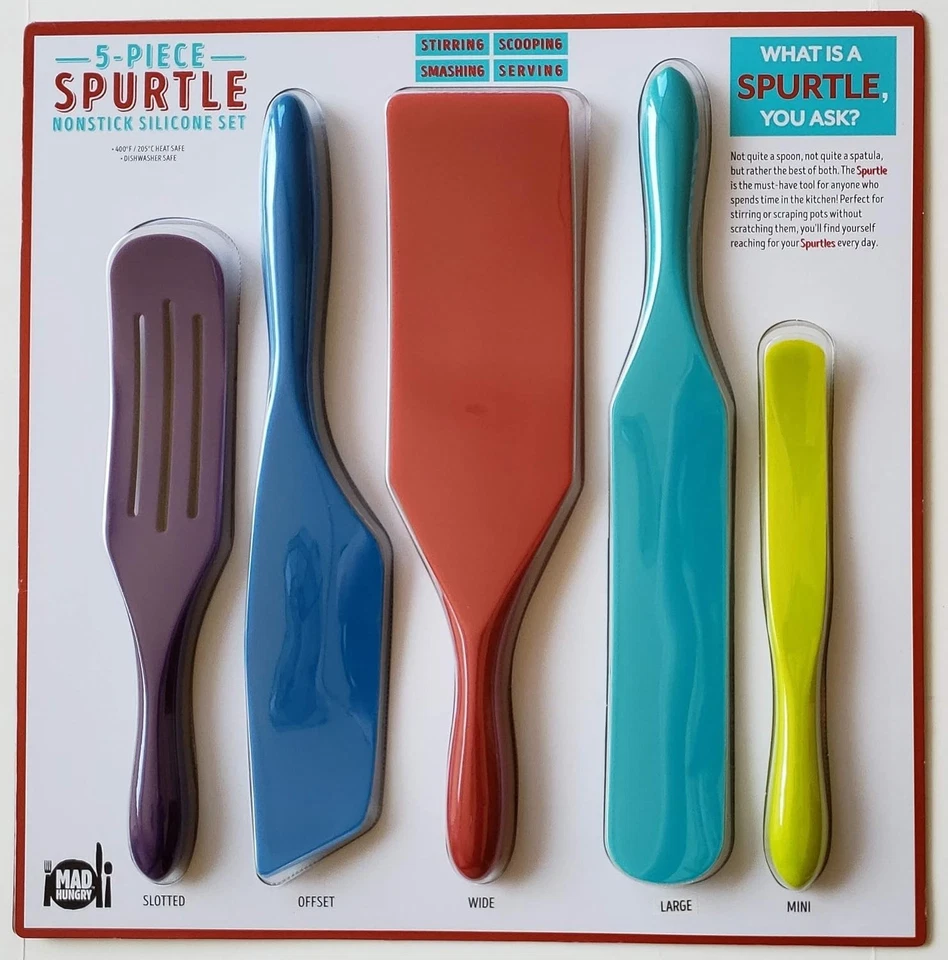 5-Piece Nonstick Silicone Utensil Set - Versatile Multicolor Kitchen Tools - Image 3 of 3