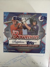 2022 Bowman Sapphire Edition MLB Baseball Factory Sealed Hobby Box New