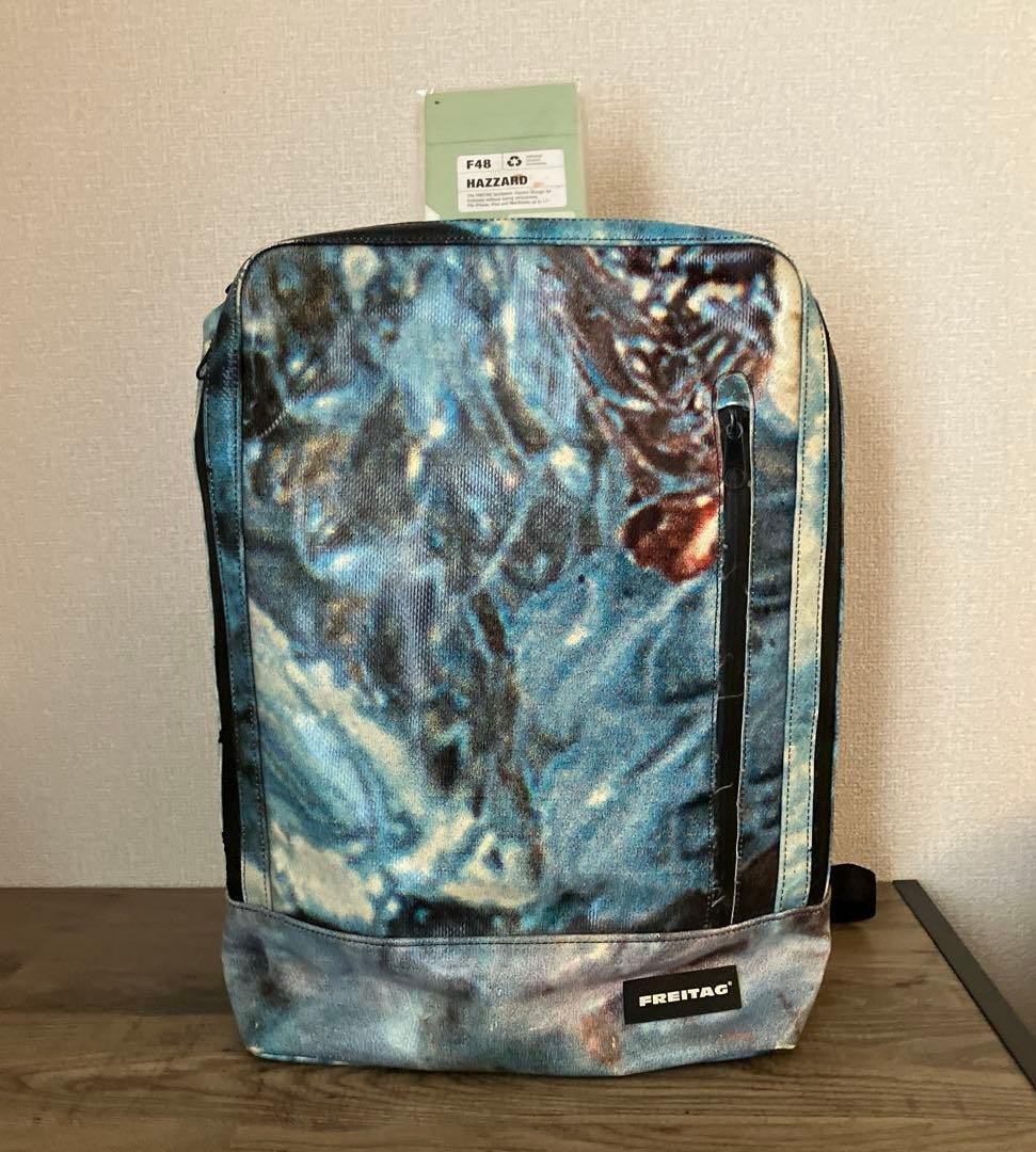 Freitag F48 HAZZARD Backpack Blue Digital Transfer Pr… - Gem
