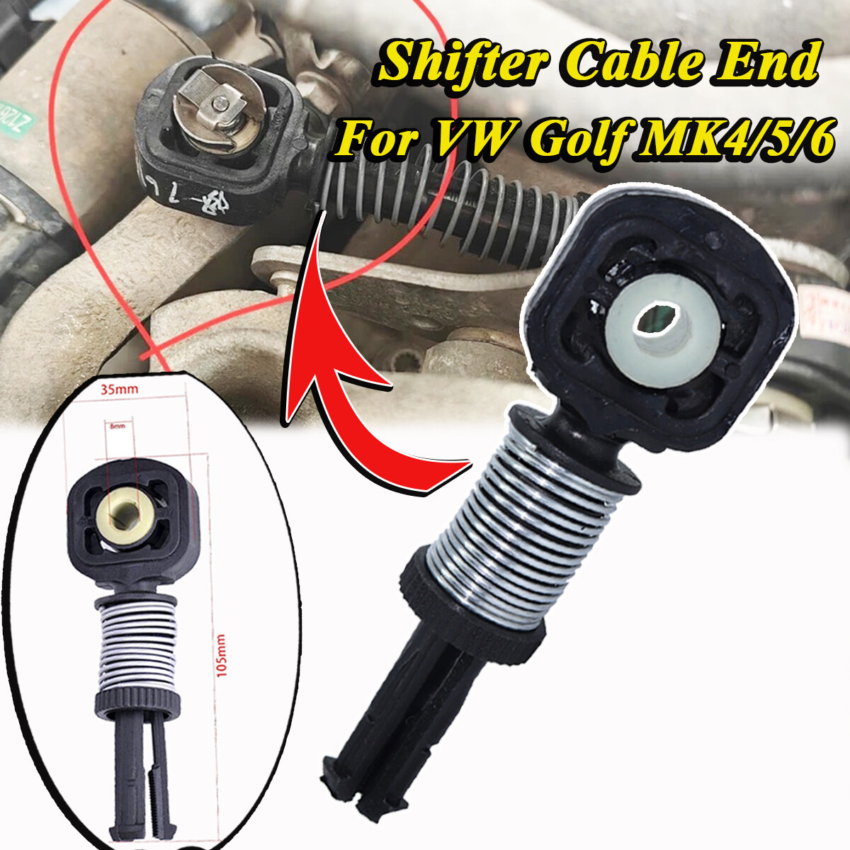 Gear Shift Linkage Manual Shaft Gear Lever Selector Cable For VW