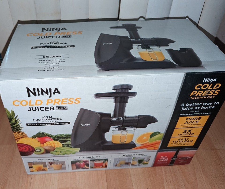 Ninja Cold Press Pro JC101 Compact Powerful Slow Juicer w/ Total Pulp Control 622356569613 eBay