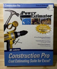 Adams Construction Pro Power Estimator Forms & Software Suite for Excel NEW