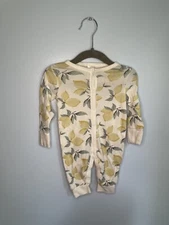 Modern Moments Gerber Baby Girl Lemon Citrus Theme Onesie Snap 0-3M Spring Cute