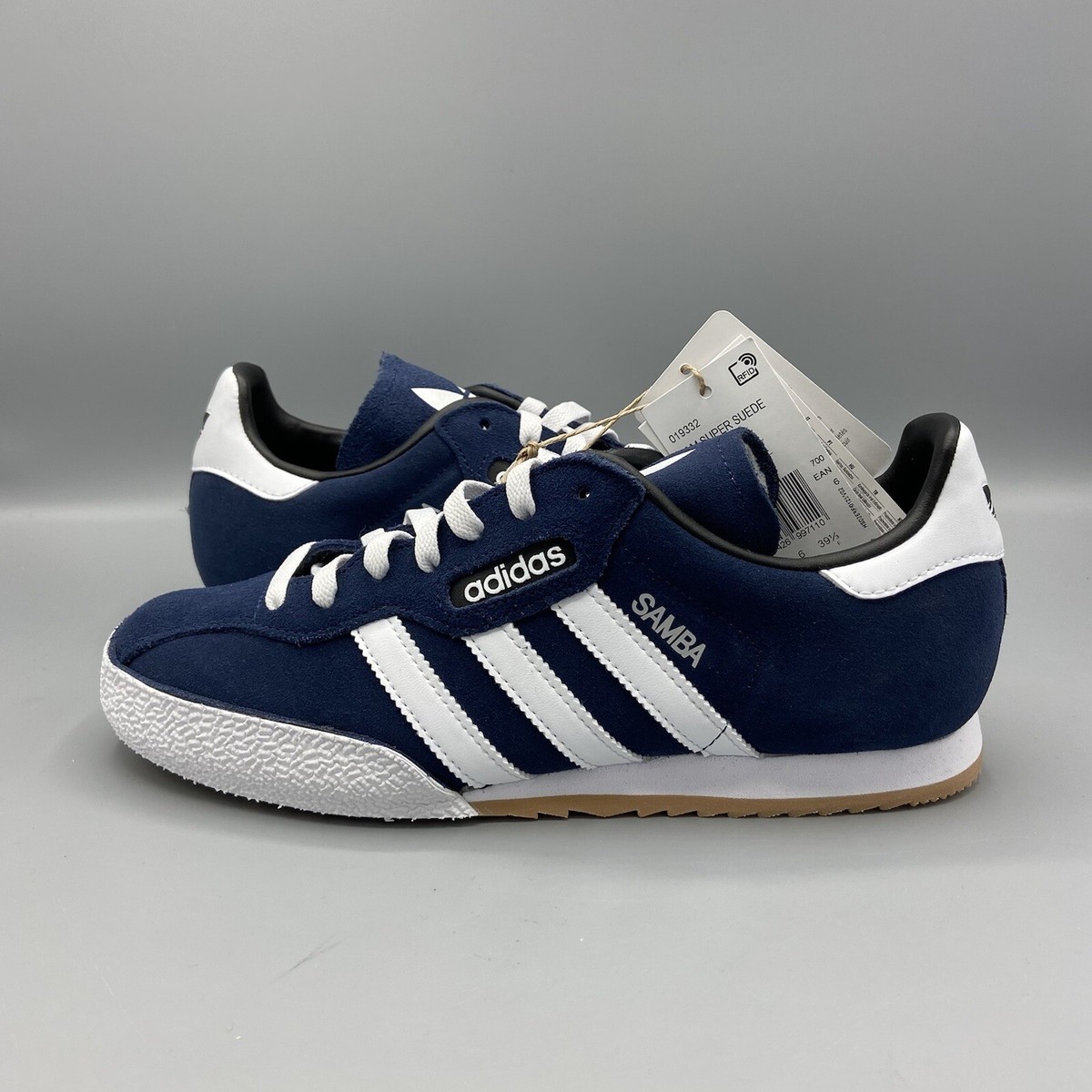 Adidas Samba Super Suede Trainers Lifestyle Navy Blue Casual Shoes