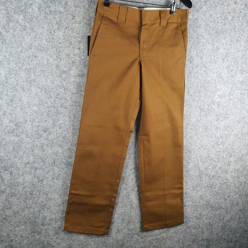 Dickies Pants Mens 28 Brown Duck Slim Straight Leg Work NEW 9014 - Picture 16 of 18