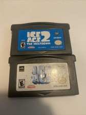 Ice Age 1 2 Original & Meltdown Kids Nintendo Game Boy Advance Lot 2 GBA Games