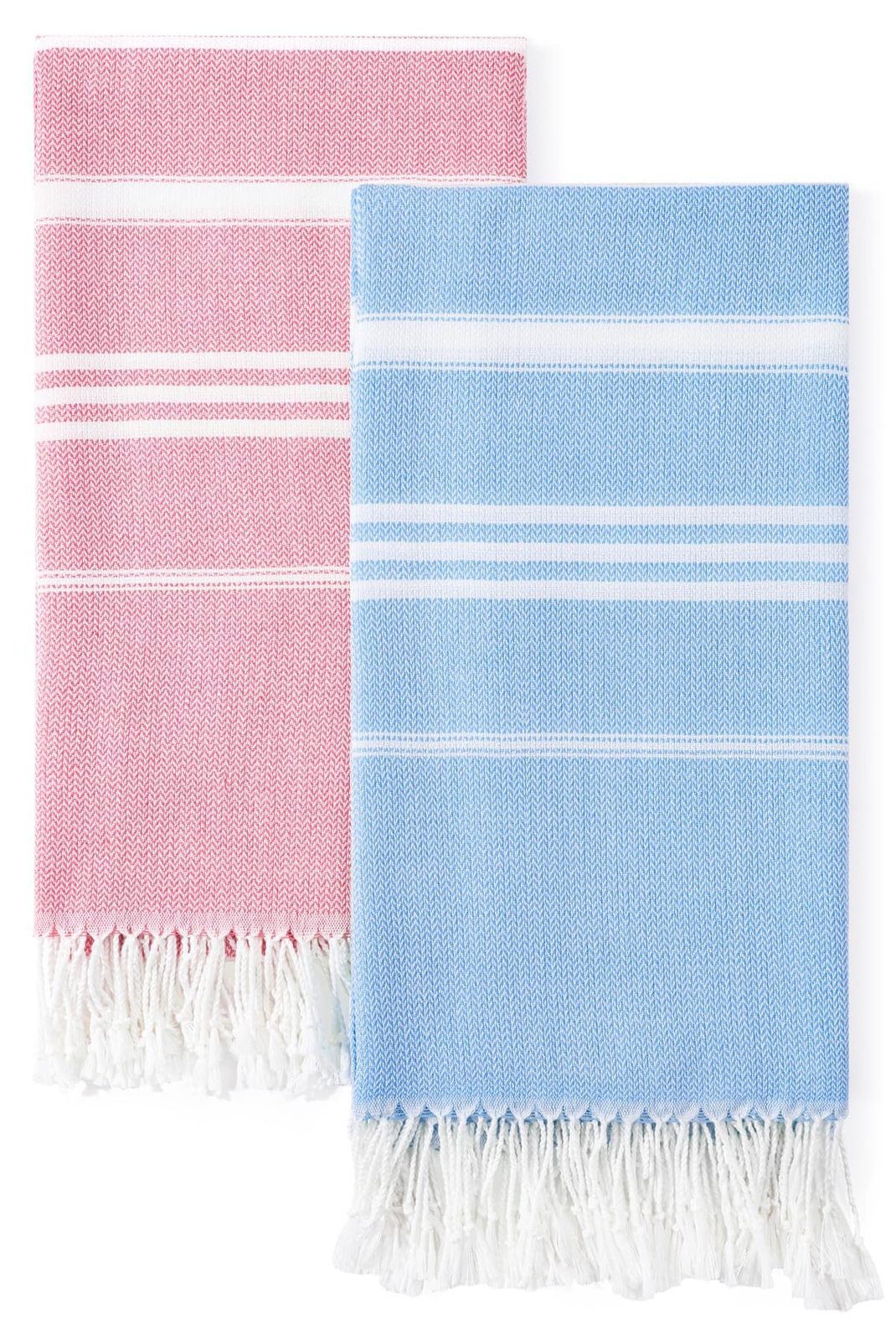 XL Quick-Dry Turkish Beach Towels 2-Pack Sand-Free Compact