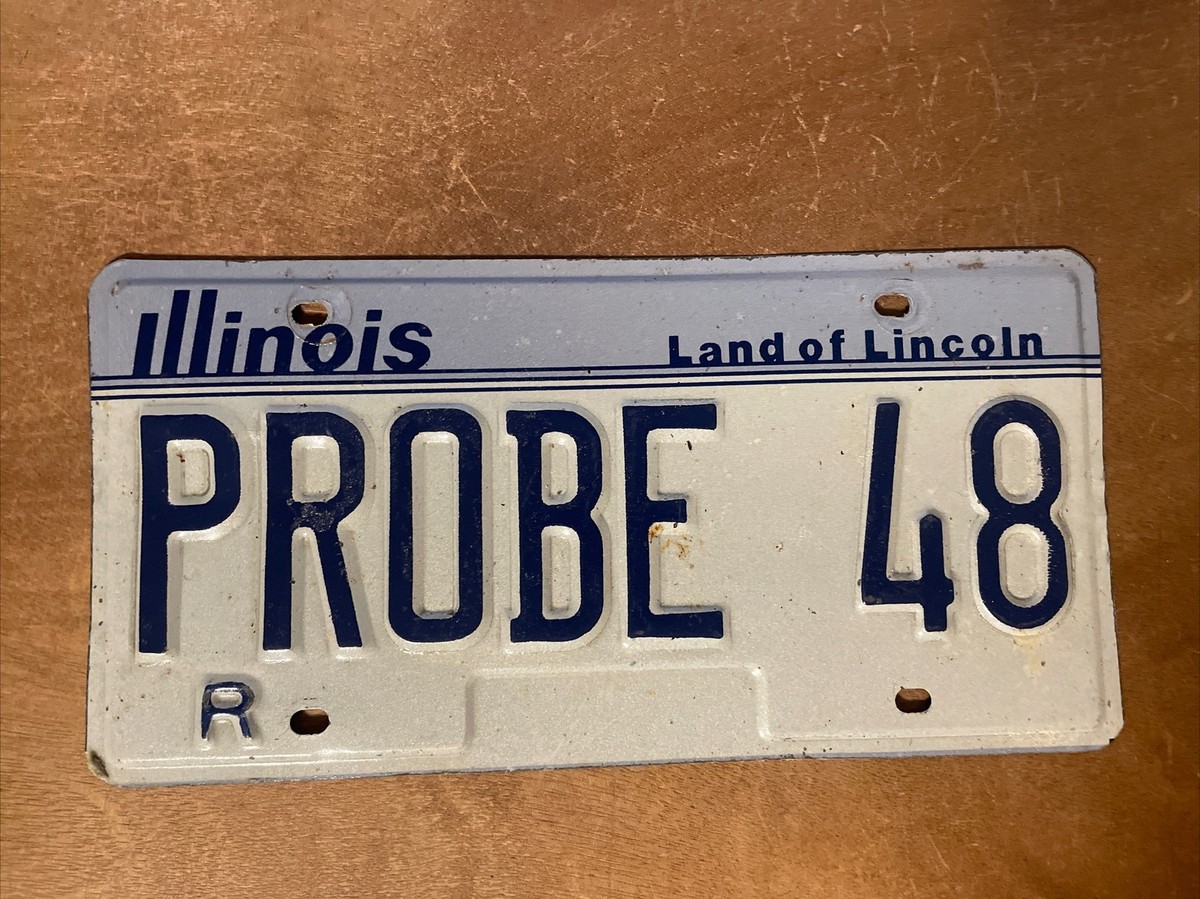 1983 Illinois License Plate Vanity # PROBE 48 | eBay