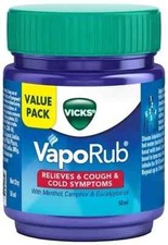 12 x Vicks Vaporub Ointment Vaporizing blocked nose cough headache Relief - 50gm