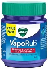 12 x Vicks Vaporub Ointment Vaporizing blocked nose cough headache Relief - 50gm