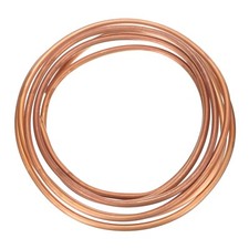 Copper Tube 1/4'' OD x 9.8Ft Refrigeration Flexible Pipe Seamless Hollow