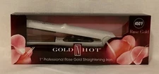 GOLD N HOT ROSE GOLD 1" STRAIGHTENING FLAT IRON (GH3032) - BRAND NEW!